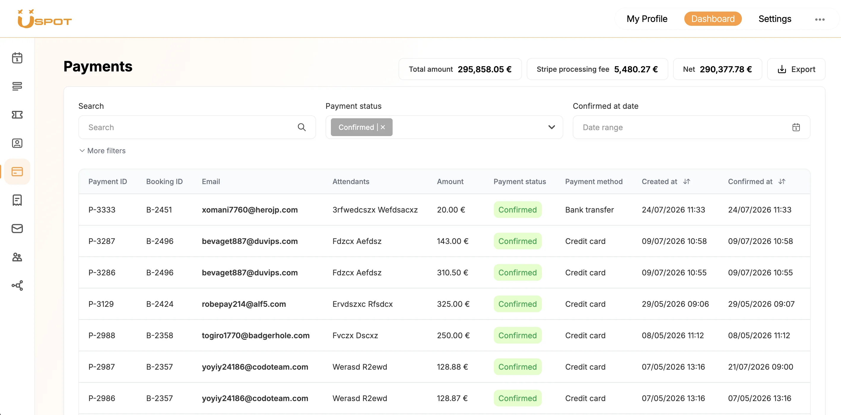 Fees that collect and invoice themselves